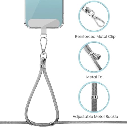ZORBES® Phone Neck Strap and Wrist Adjustable Nylon Sling with Attachment Insert Quick Release Shoulder Universal Lanyard 3 PCS ZORBES® Phone Neck Strap and Wrist Adjustable Nylon Sling with Attachment Insert Quick Release Shoulder Universal Lanyard 3 PCS